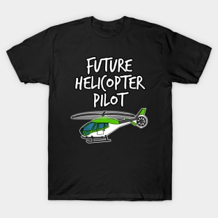 Future Helicopter Pilot Doodle (Green) T-Shirt